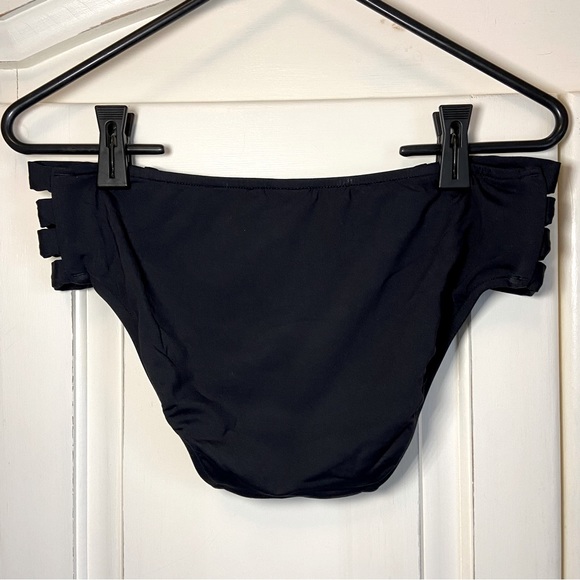 Seafolly Multi Strap Hipster Bottom in Black - Picture 6 of 8